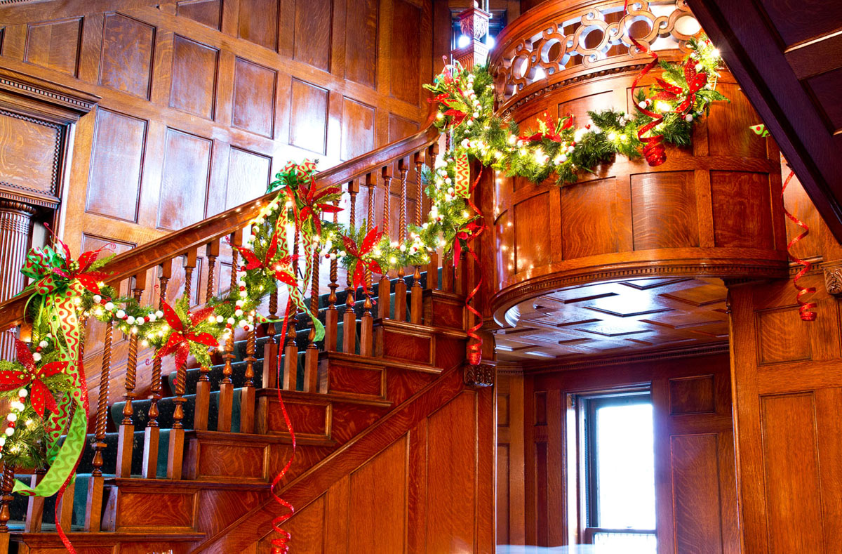 Staircase located in the main foyer 